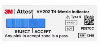 Giấy tẩm chất thử (chỉ thị hóa học) dùng cho máy tiệt khuẩn dụng cụ y tế bằng hơi hóa chất 3M™ Attest™, 1348 VH2O2